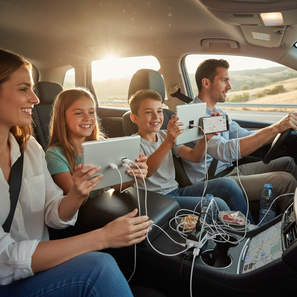 Chargeur Voiture - Famille connectée