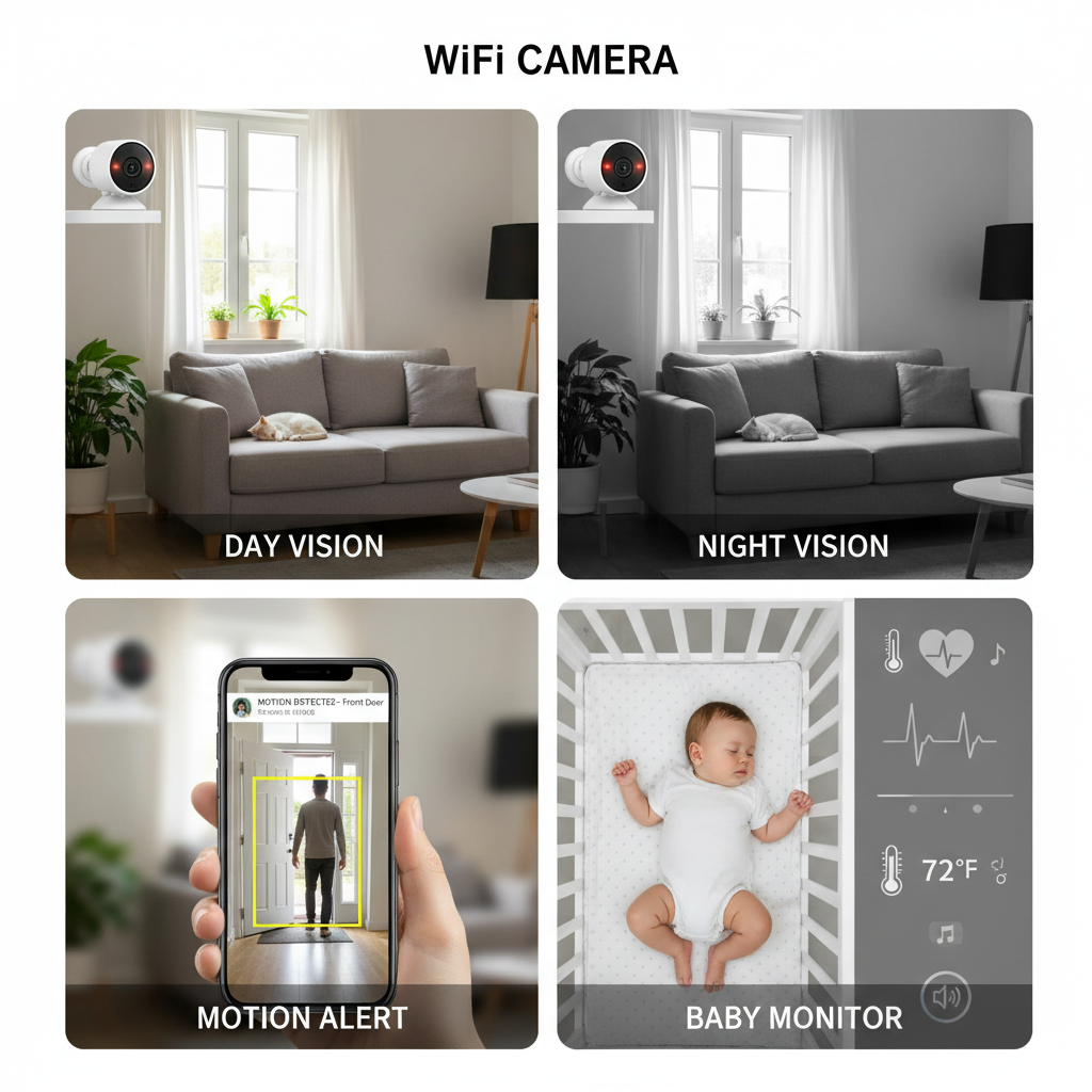 Caméra WiFi - Jour/Nuit