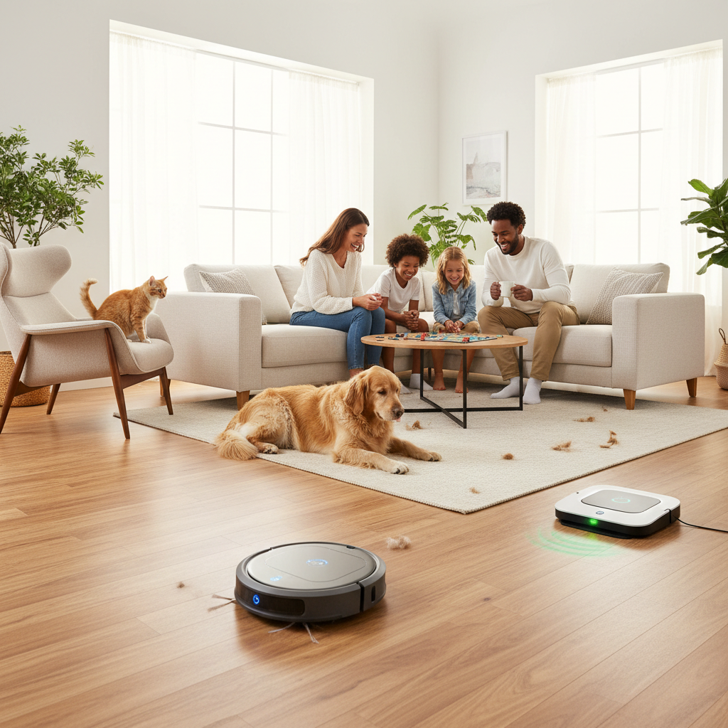 Robot Aspirateur - Lifestyle famille