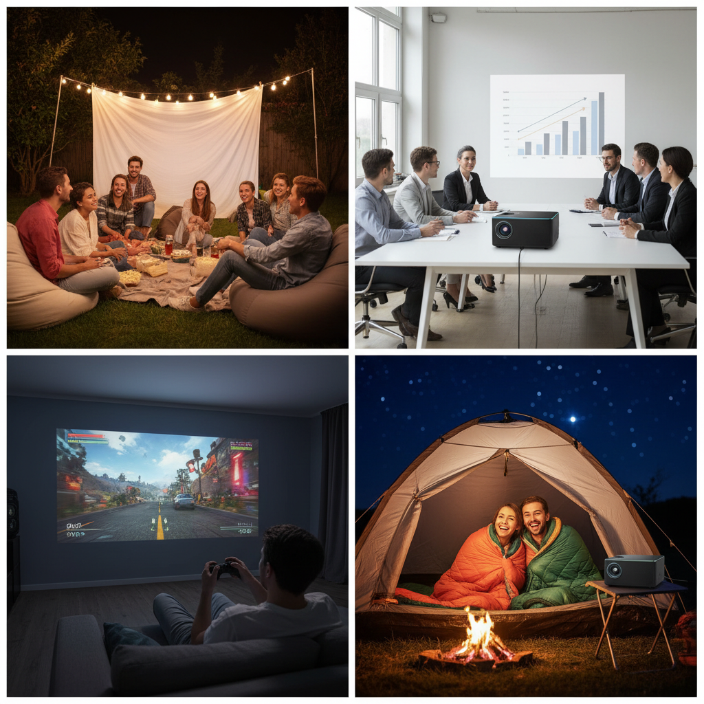 Mini Projecteur - Utilisations variées
