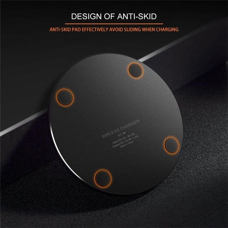 Chargeur de téléphone sans fil ROCK QI à DEL 10W - stubbornspirit