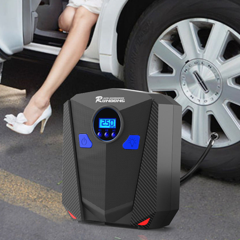 Compresseur d'air de voiture et moto portable digital - stubbornspirit