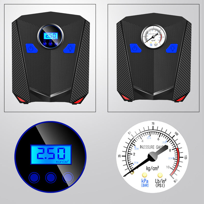 Compresseur d'air de voiture et moto portable digital - stubbornspirit