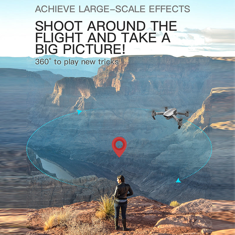 Drone pliable GPS caméra 4K HD quadricoptère - stubbornspirit