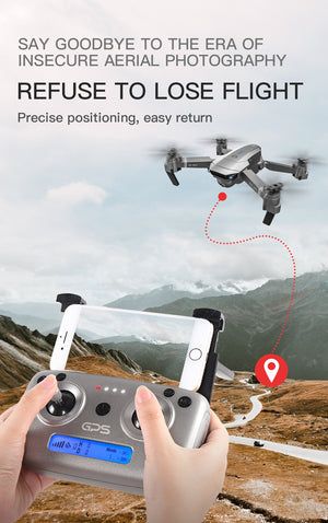 Drone pliable GPS caméra 4K HD quadricoptère - stubbornspirit