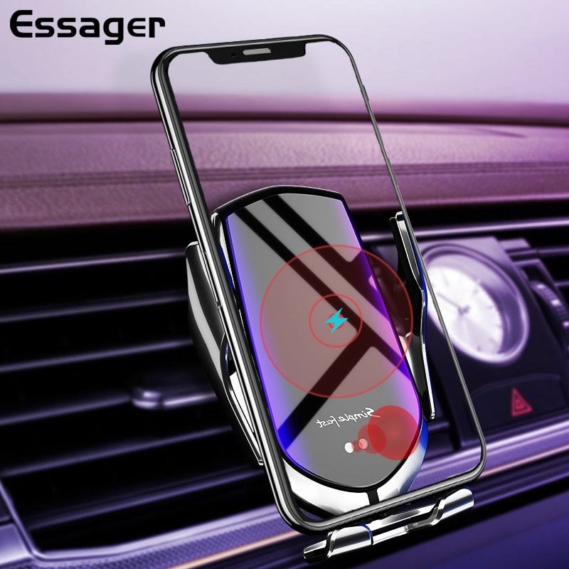 Support de voiture pour téléphone chargeur rapide sans fil Essager - stubbornspirit