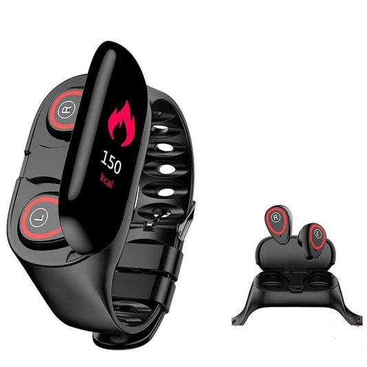 Montre intelligente avec écouteurs bluetooth 2 en 1 nouveauté - stubbornspirit