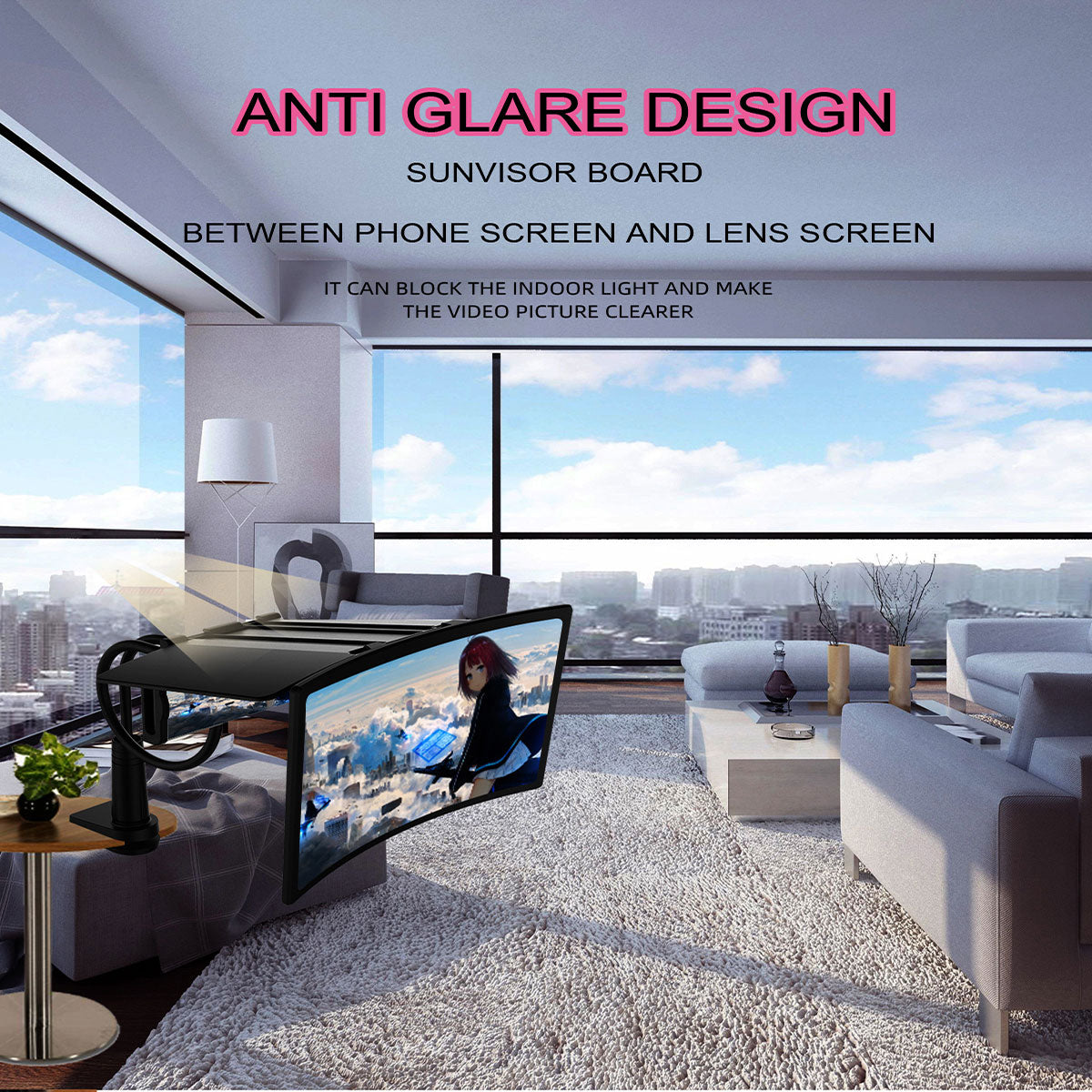 écran amplificateur de téléphone 12" projecteur cinéma 3D - stubbornspirit