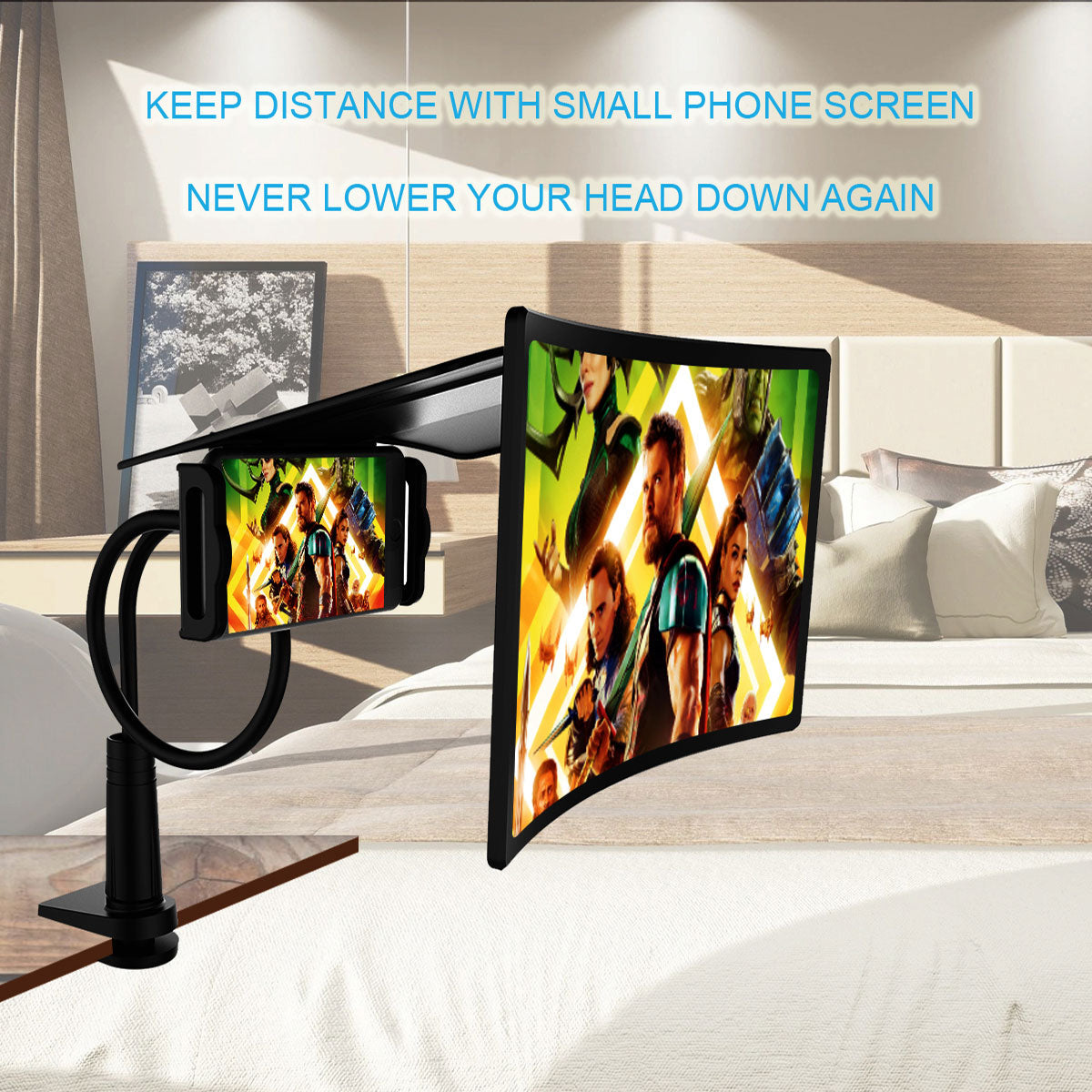 écran amplificateur de téléphone 12" projecteur cinéma 3D - stubbornspirit