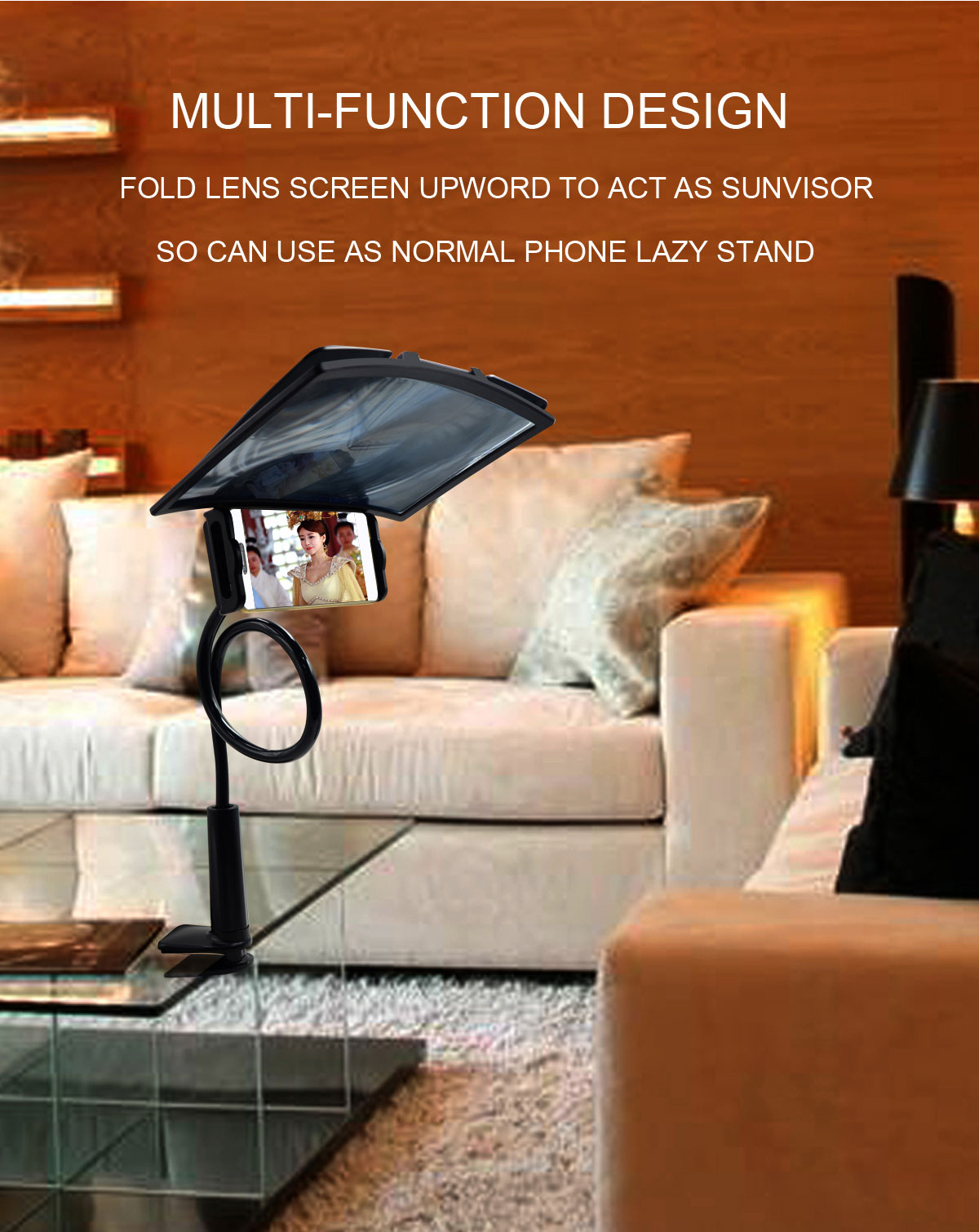 écran amplificateur de téléphone 12" projecteur cinéma 3D - stubbornspirit