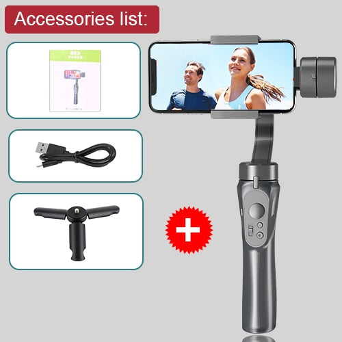 Stabilisateur cardan bluetooth pour smartphone et Gopro - stubbornspirit