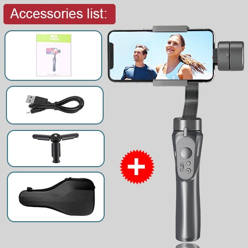 Stabilisateur cardan bluetooth pour smartphone et Gopro - stubbornspirit