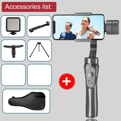 Stabilisateur cardan bluetooth pour smartphone et Gopro - stubbornspirit