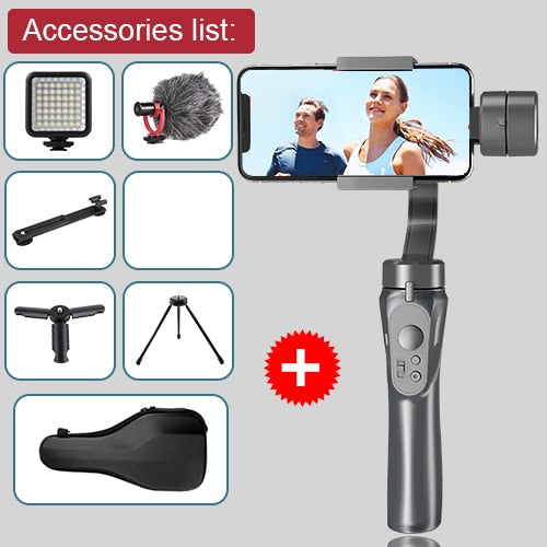 Stabilisateur cardan bluetooth pour smartphone et Gopro - stubbornspirit