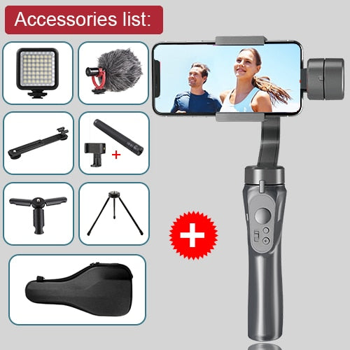 Stabilisateur cardan bluetooth pour smartphone et Gopro - stubbornspirit