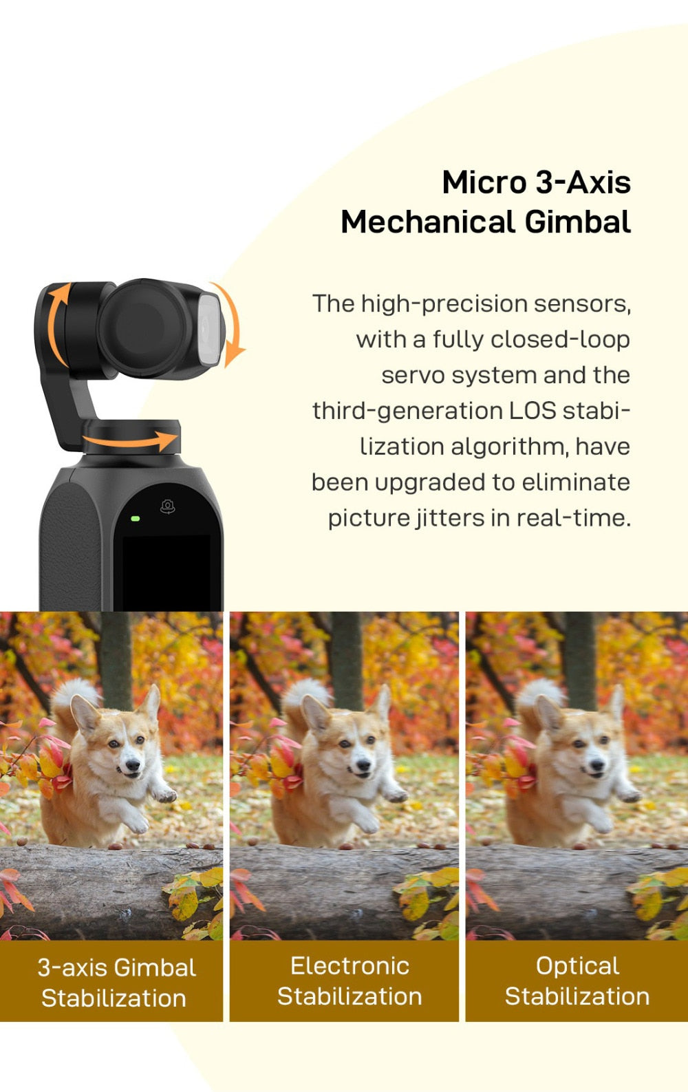 Mini caméra à cardan de poche bluetooth 4K HD - stubbornspirit